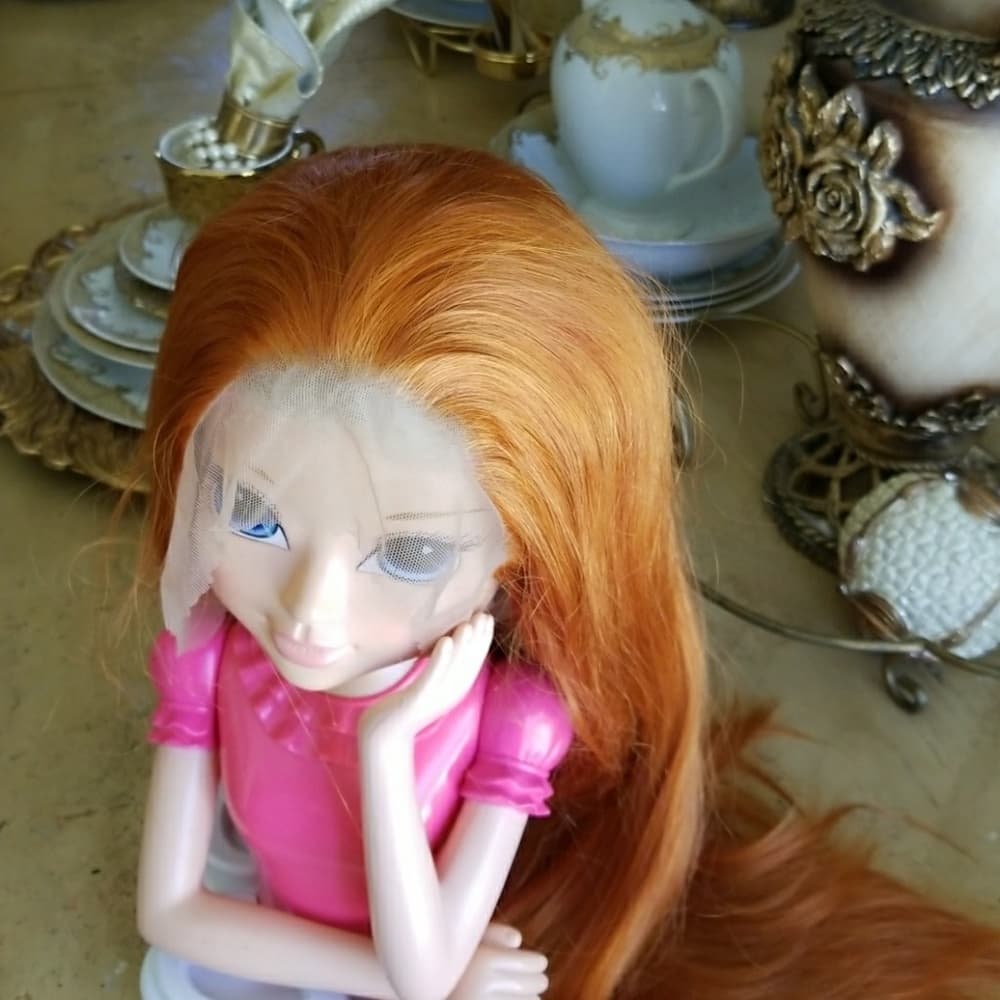 Pumpkin Orange Beauty Lacefront Wig 24-28 inches!! - Thumbnail 3