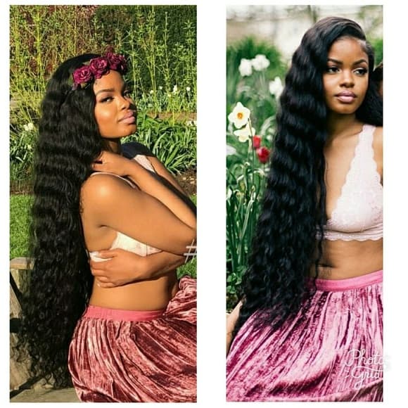 Virgin Brauty Curly Wave Full Lace Wig 28-30 inch - Thumbnail 7
