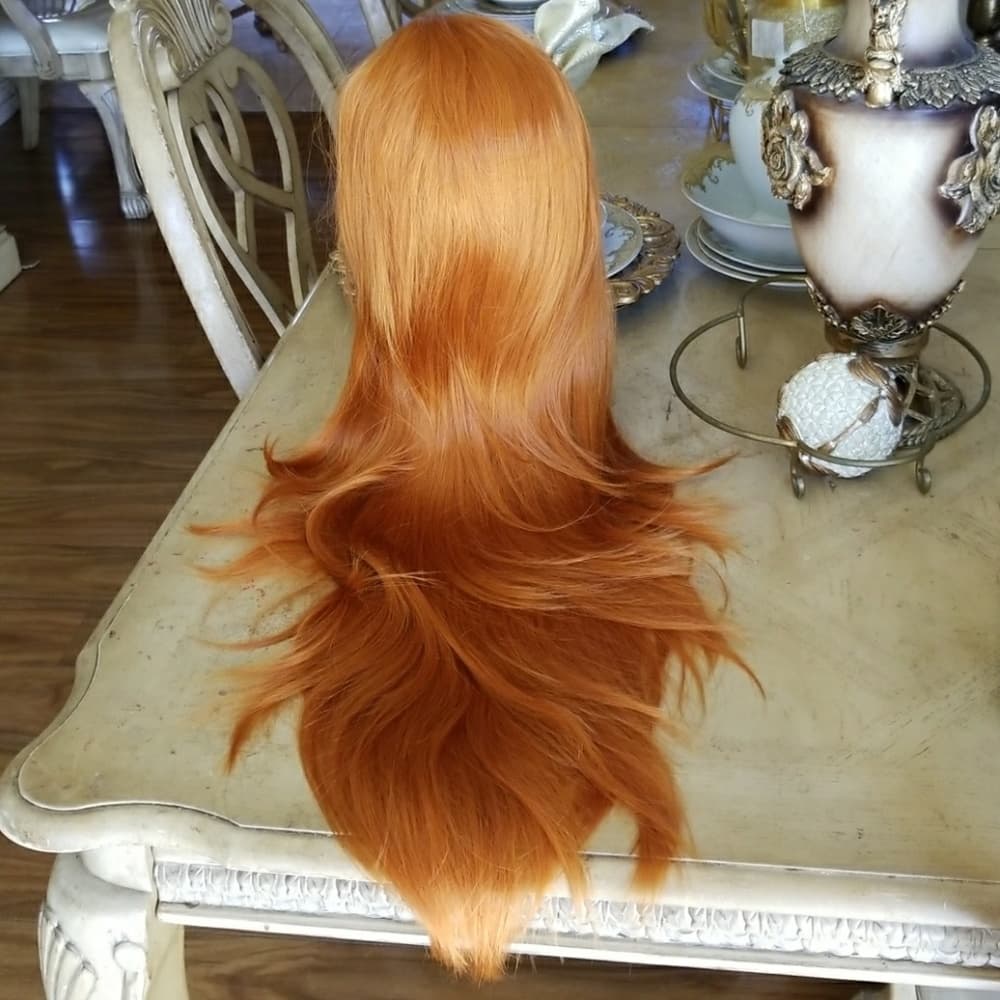 Pumpkin Orange Beauty Lacefront Wig 24-28 inches!! - Thumbnail 8