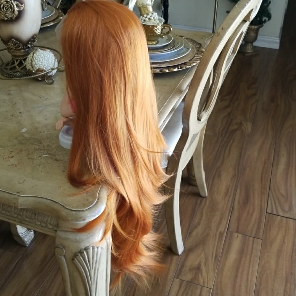Pumpkin Orange Beauty Lacefront Wig 24-28 inches!! - Thumbnail 5