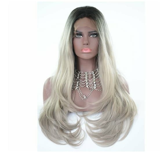 Ombre Wavy Silver Gray 22-26 inches!! - Thumbnail 7