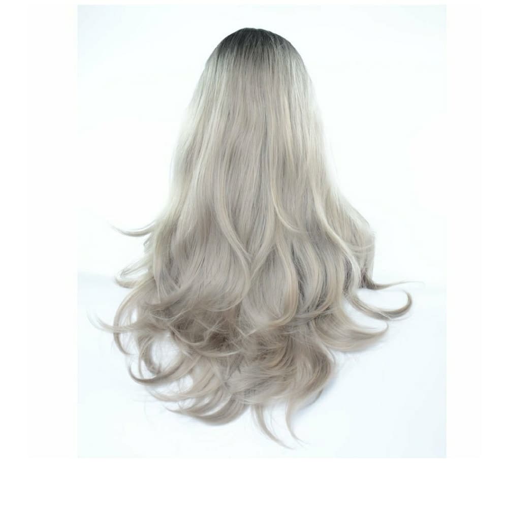 Ombre Wavy Silver Gray 22-26 inches!! - Thumbnail 3