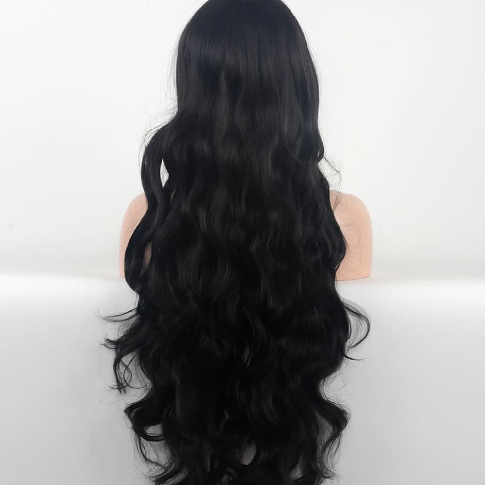 Black Curly Cosplay Wig - Thumbnail 3