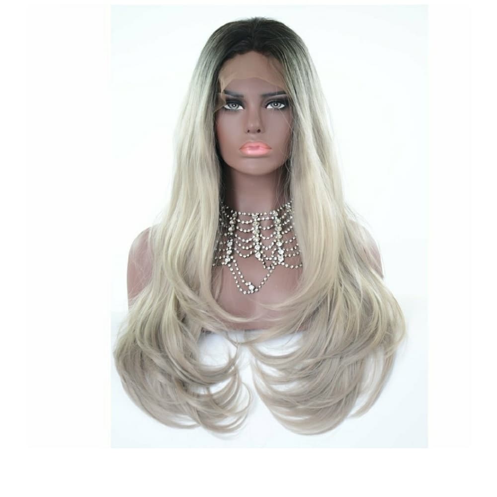 Ombre Wavy Silver Gray 22-26 inches!! - Thumbnail 6
