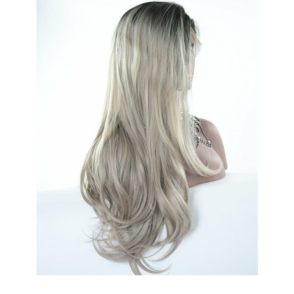 Ombre Wavy Silver Gray 22-26 inches!! - Thumbnail 2