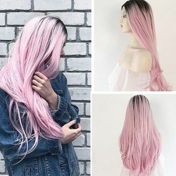 Ombre Pink Beauty LaceFront Wig 24-26 inches!! - Thumbnail 5