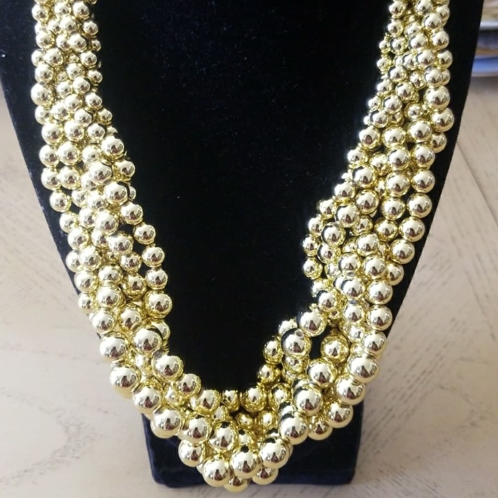 Gold Vintage Beauty Necklace - Thumbnail 4