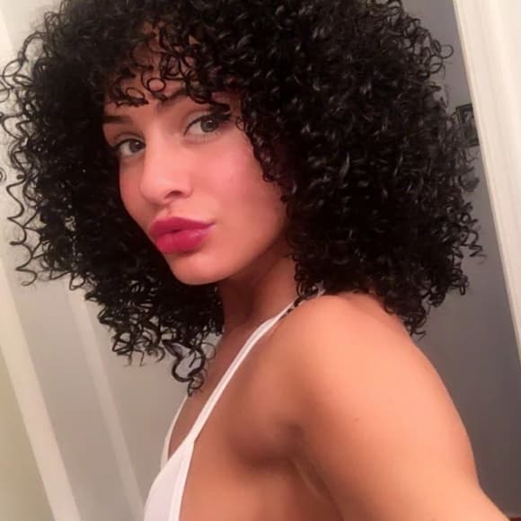 Black Curly Beauty Wig - Thumbnail 4