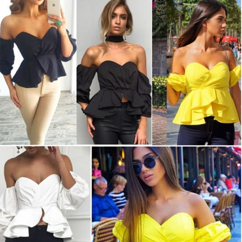 Sexy Off Shoulder Crop Top!! - Thumbnail 2