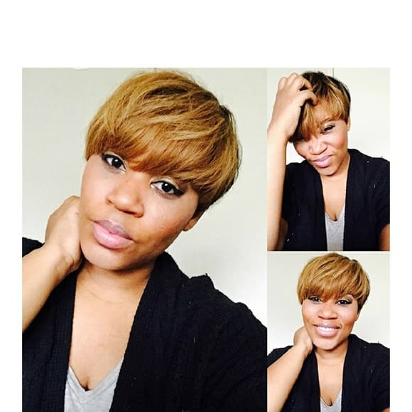 Human Hair Short Beauty Wig - Thumbnail 6