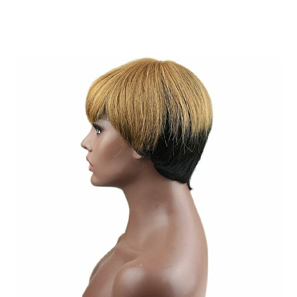 Human Hair Short Beauty Wig - Thumbnail 3