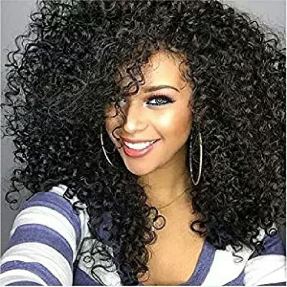 Beautiful Kinky Curly Full Wig 20-22 inches - Thumbnail 4