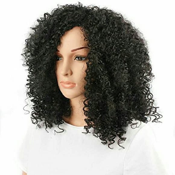 Beautiful Kinky Curly Full Wig 20-22 inches - Thumbnail 2