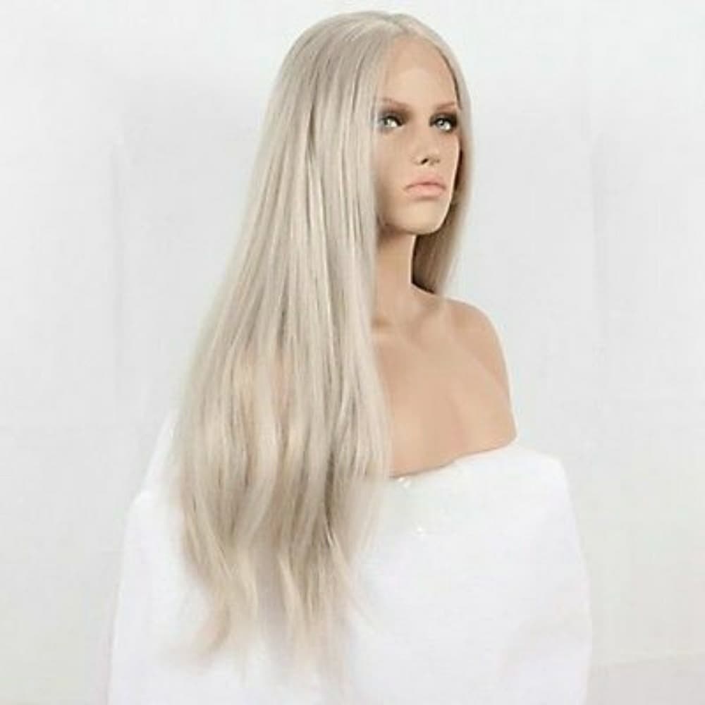 White Blonde LaceFront Wig 24-26 inches!! - Thumbnail 6