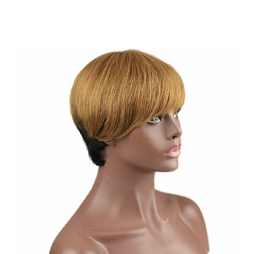 Human Hair Short Beauty Wig - Thumbnail 2