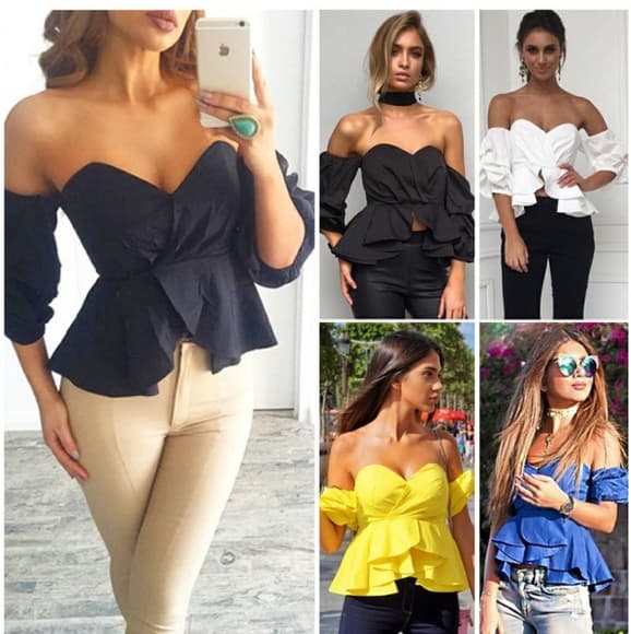 Sexy Off Shoulder Crop Top!! - Thumbnail 6