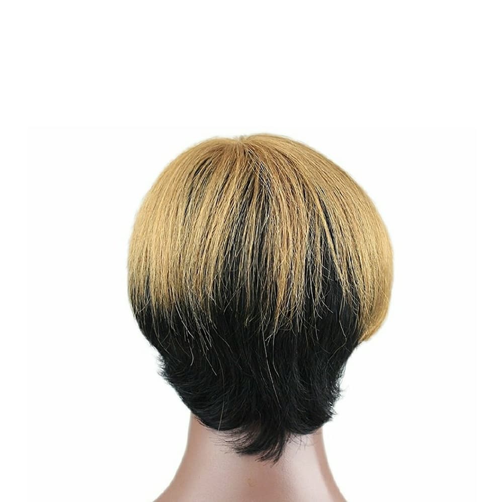 Human Hair Short Beauty Wig - Thumbnail 4