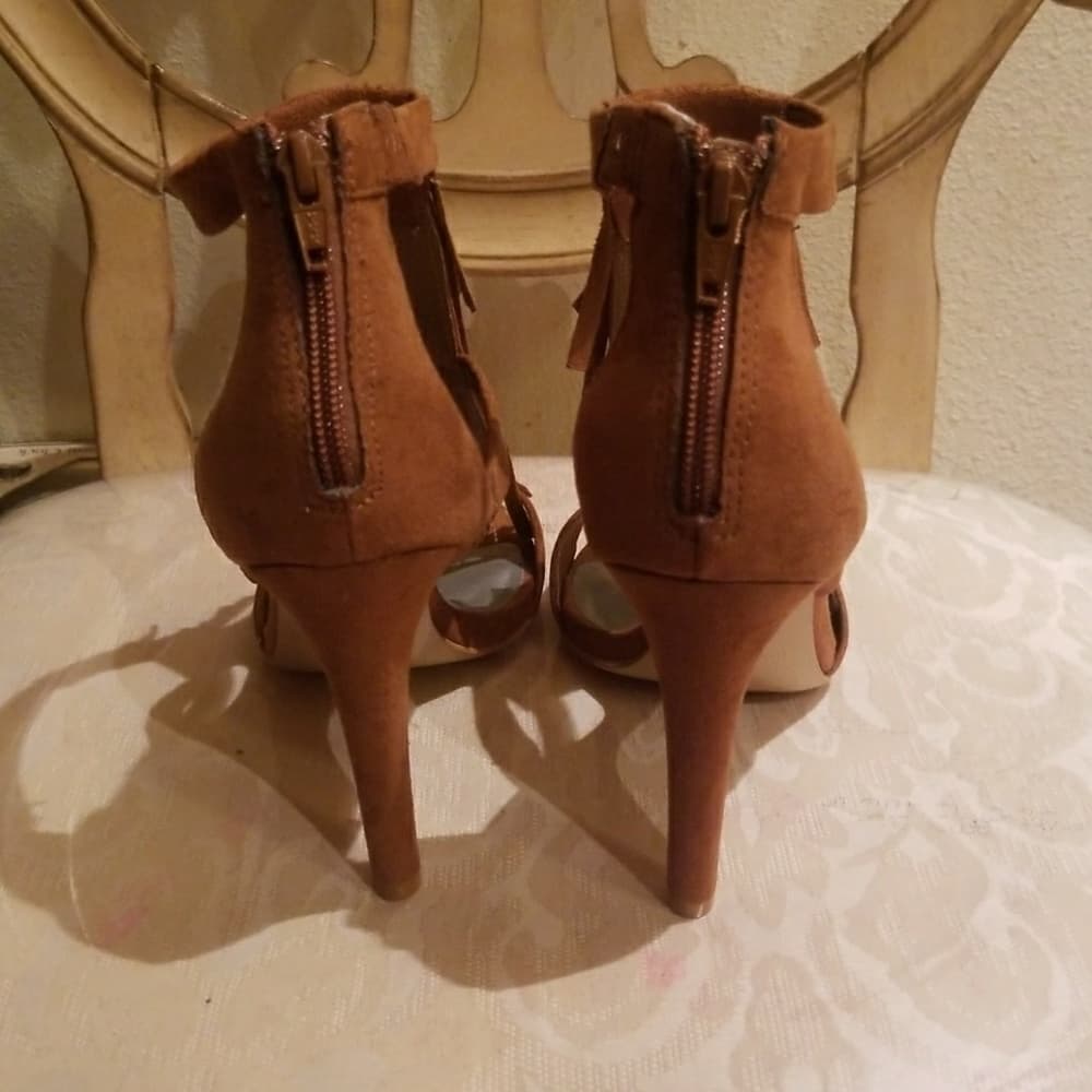 Beautiful Ana Camel Color Heels - Thumbnail 2