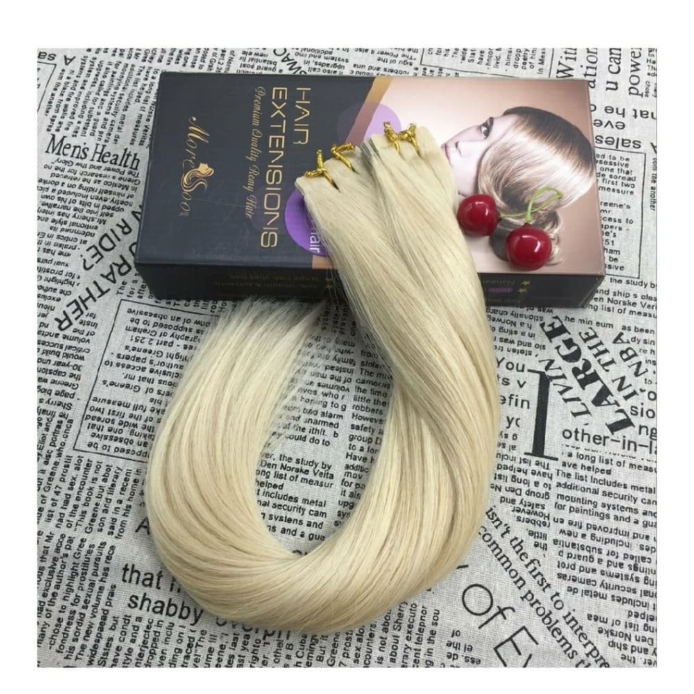 Blonde Tape in Hair Extensions - Thumbnail 2