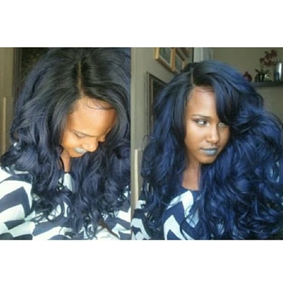 Black Blu Beauty Wig 22-24 inches!! - Thumbnail 2