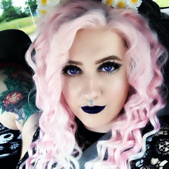 Beautiful White Tip Pink LaceFront Wig 24-26 inch - Thumbnail 7