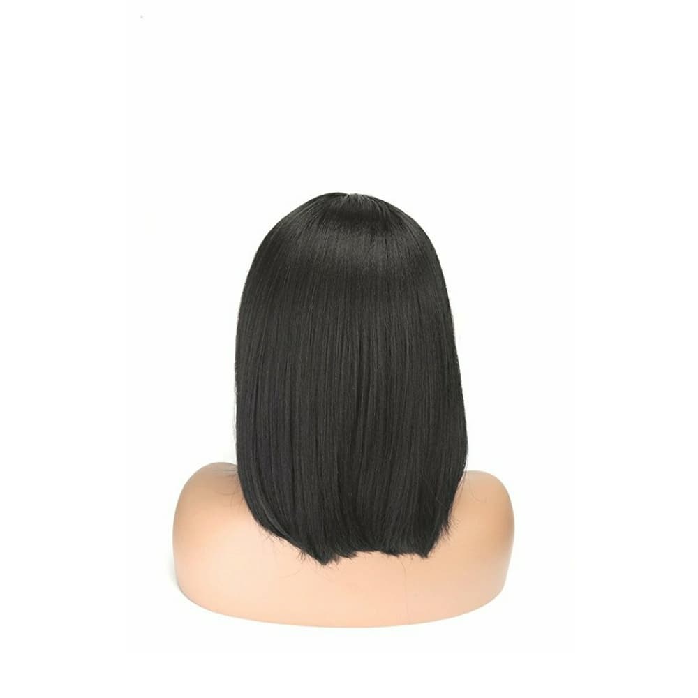 Bob Beauty Yaki LaceFront Wig 12 inches #1b!! - Thumbnail 4