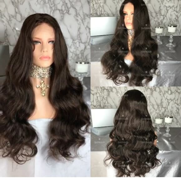 Brown Beauty Full Lace Wig inches 24-26 - Thumbnail 2