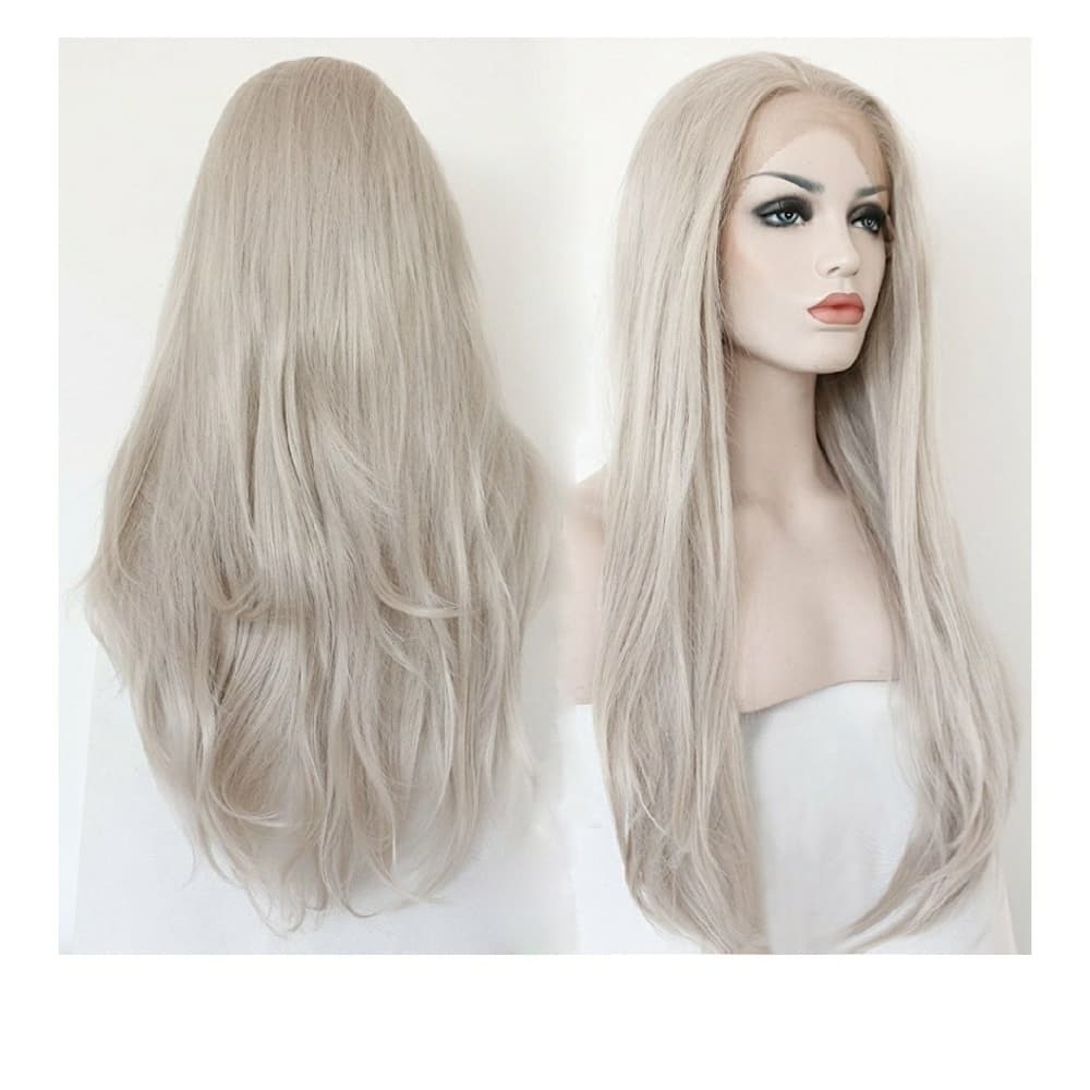 Silver Platinum Blonde LaceFront Wig 22-26 inches! - Thumbnail 3
