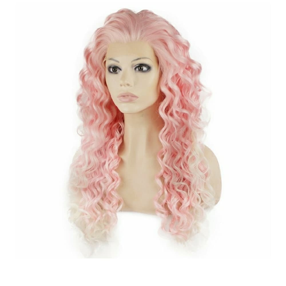 Beautiful White Tip Pink LaceFront Wig 24-26 inch - Thumbnail 4