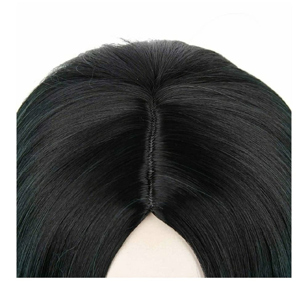 Ombre Black Green Wig - Thumbnail 5