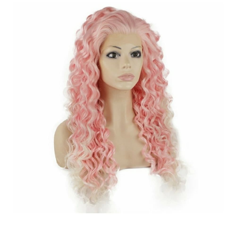 Beautiful White Tip Pink LaceFront Wig 24-26 inch - Thumbnail 5