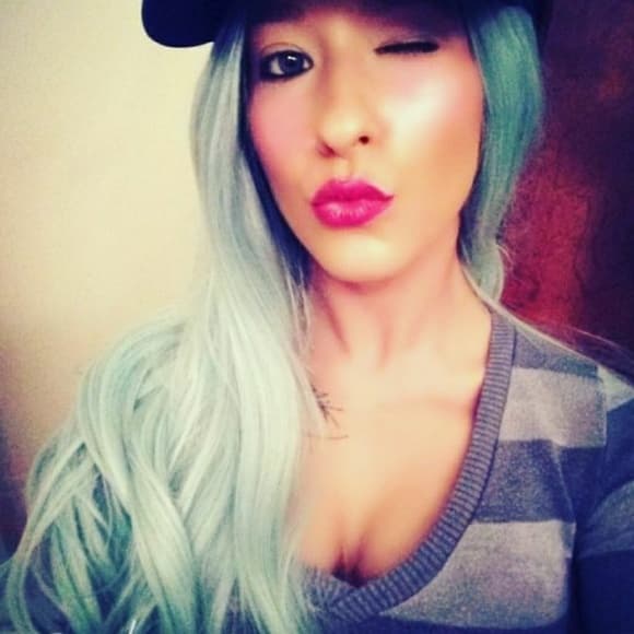 Ombre Light Green Beauty Lacefront Wig 22-24 inche - Thumbnail 8
