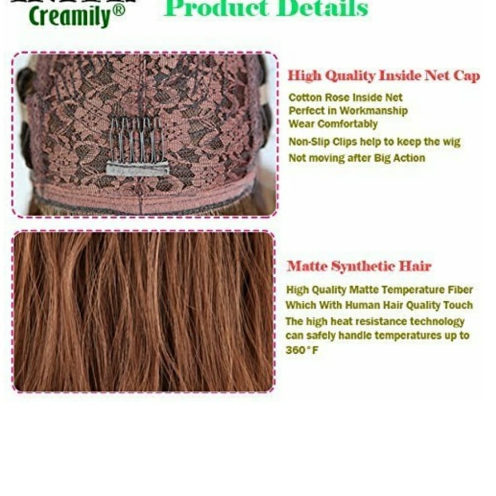 Beautiful Auburn copper Red Beauty Wig 22-26 inche - Thumbnail 3
