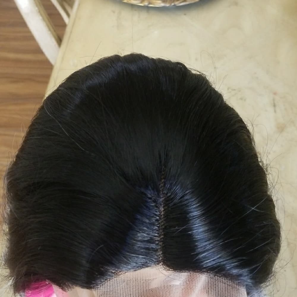 Ombre Black Gray Beauty Lacefront Wig - Thumbnail 3