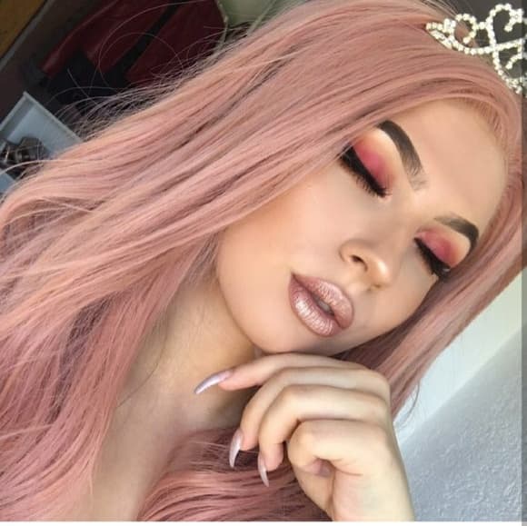 Pink Beauty LaceFront Wig 22-26 inches!! - Thumbnail 6