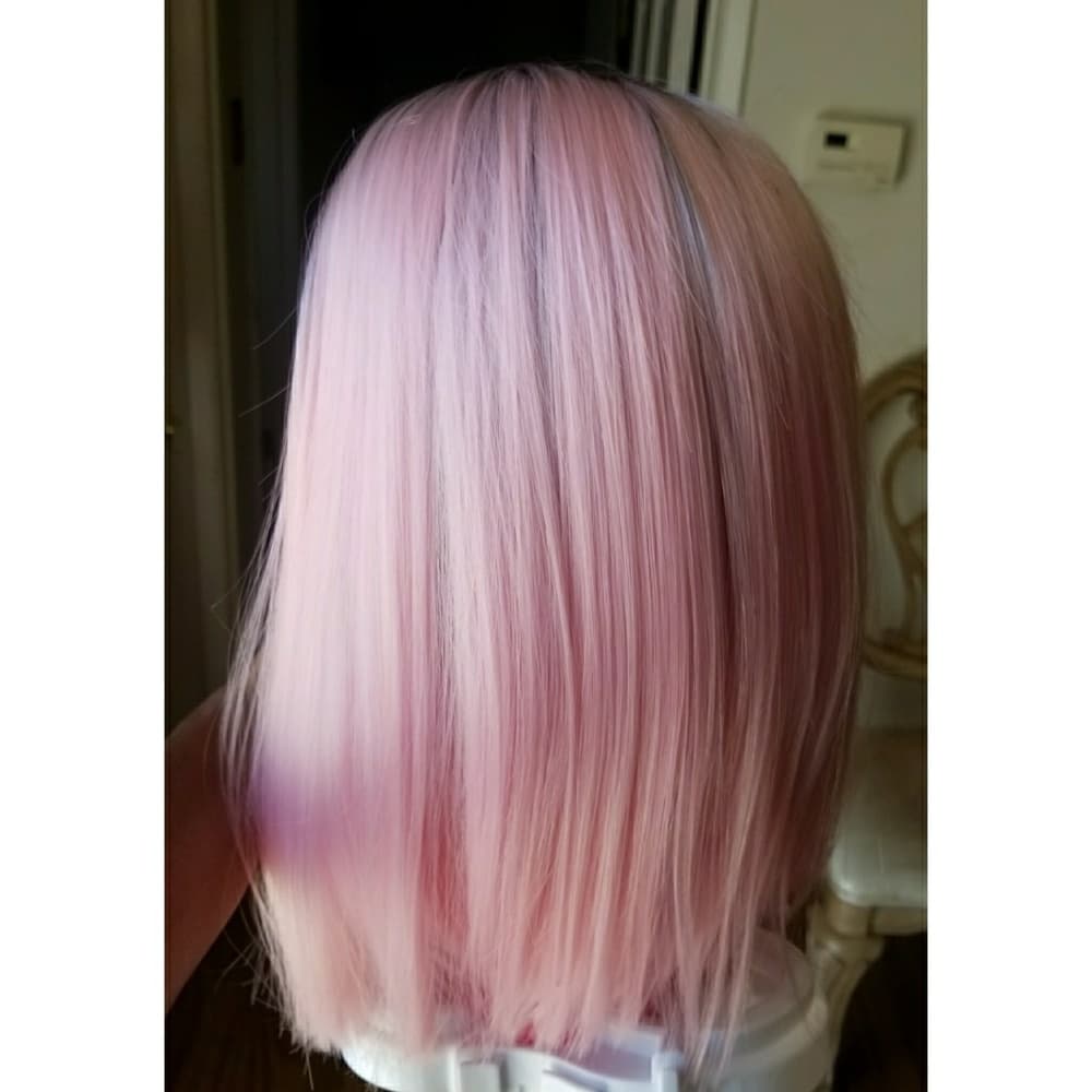 Pink Beauty Human Hair Blend Wig - Thumbnail 2
