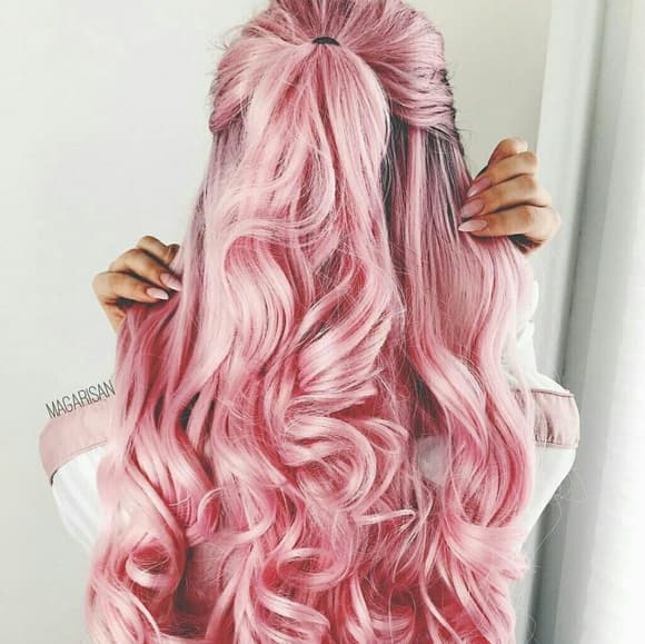 Ombre Pink Beauty Lacefront Wig - Thumbnail 4
