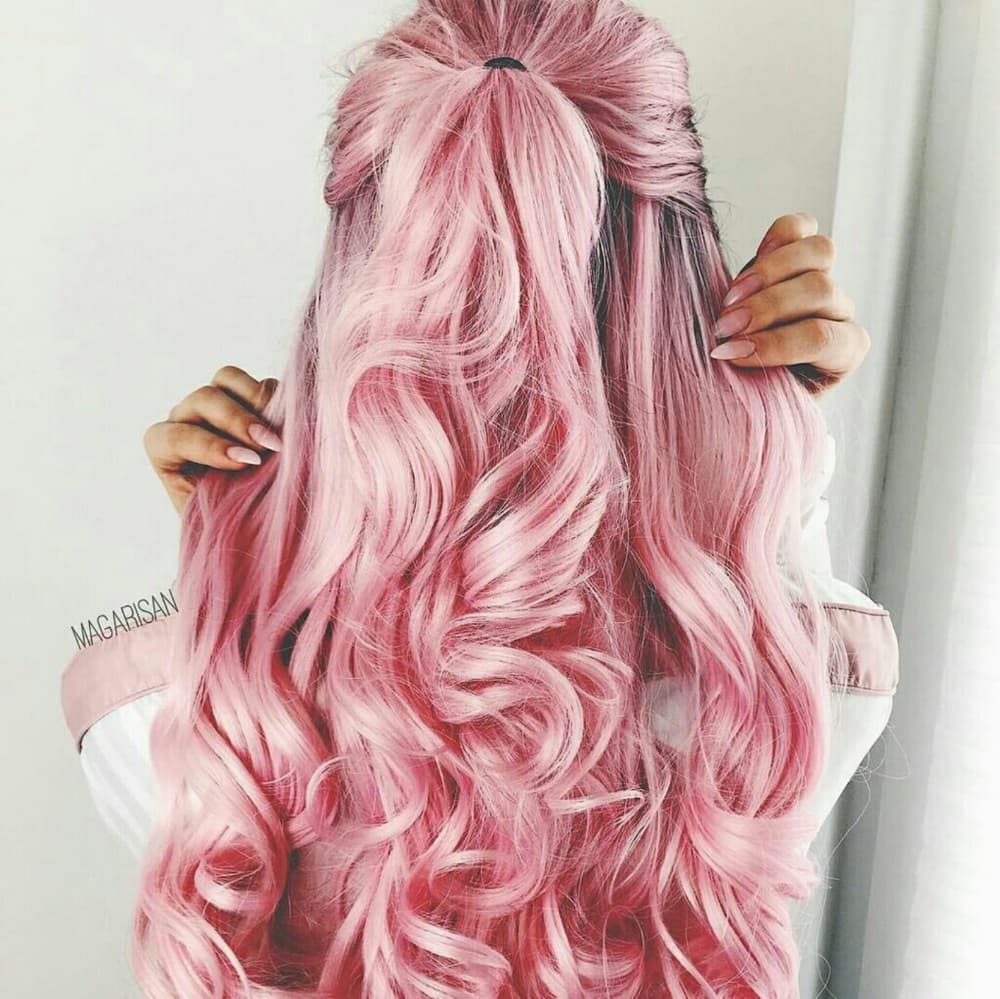 Ombre Pink Beauty Lacefront Wig - Thumbnail 3
