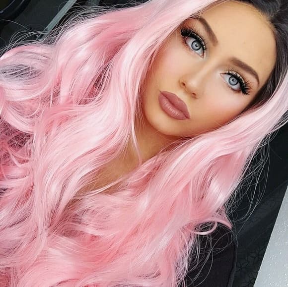 Ombre Pink LaceFront Wig 22-26 inches!! - Thumbnail 3