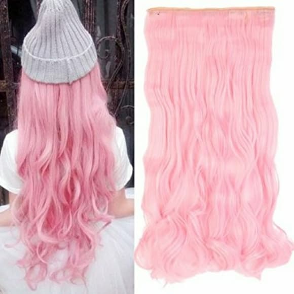 Pink One Piece Clip in Extension - Thumbnail 2