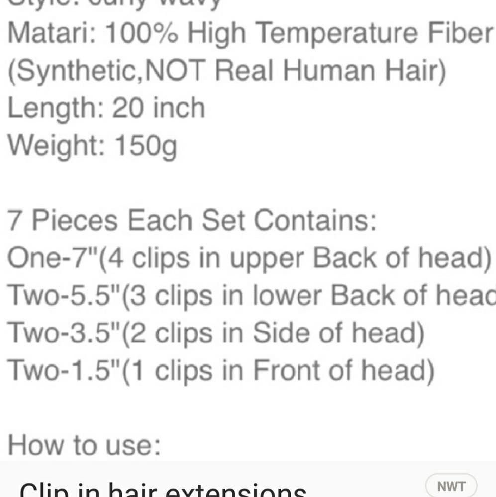 Black Full Head Clip in Extension - Thumbnail 3