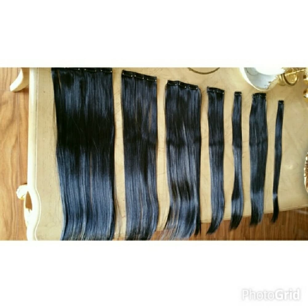 Black Full Head Clip in Extension - Thumbnail 4