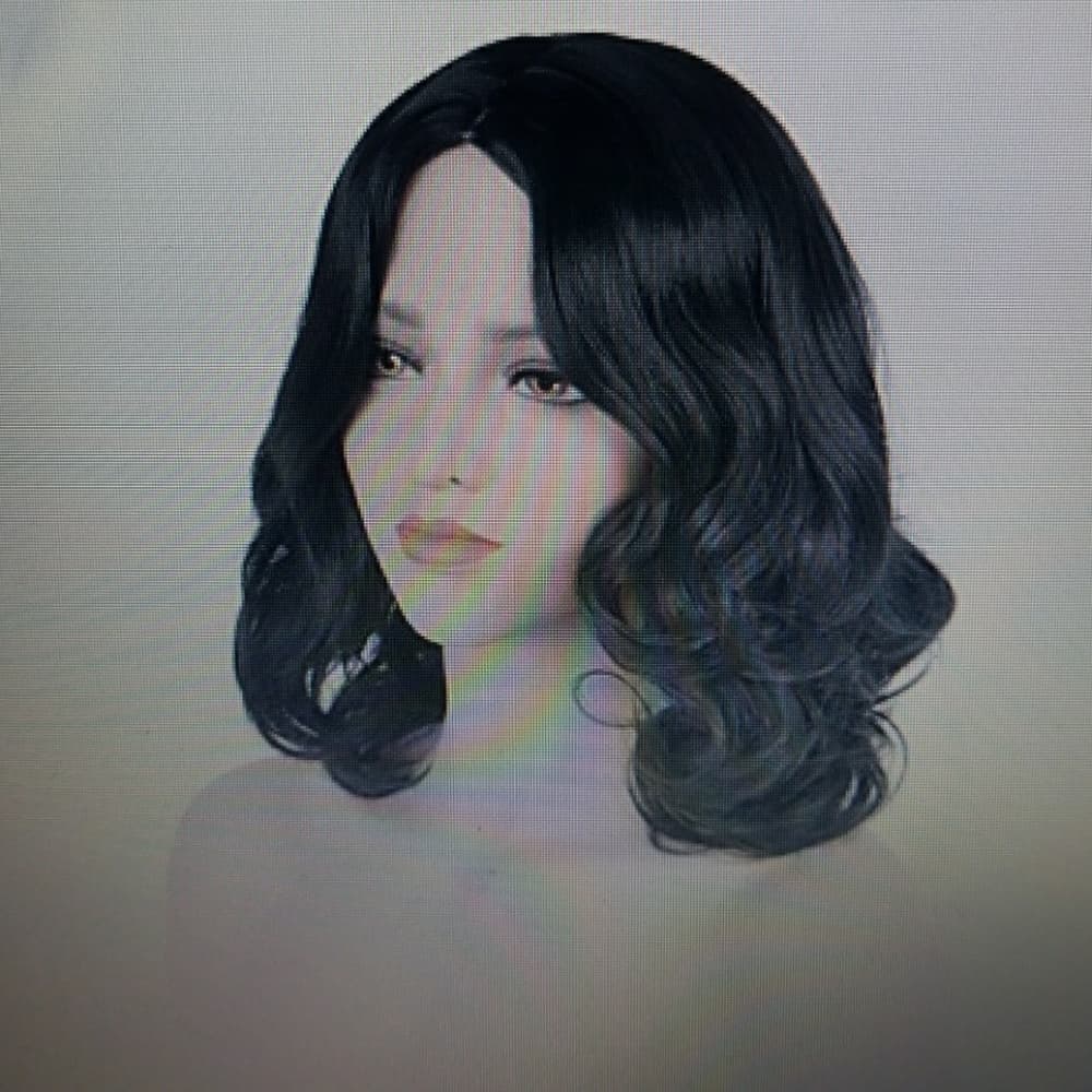 Black Synthetic Bodywave Wig - Thumbnail 2