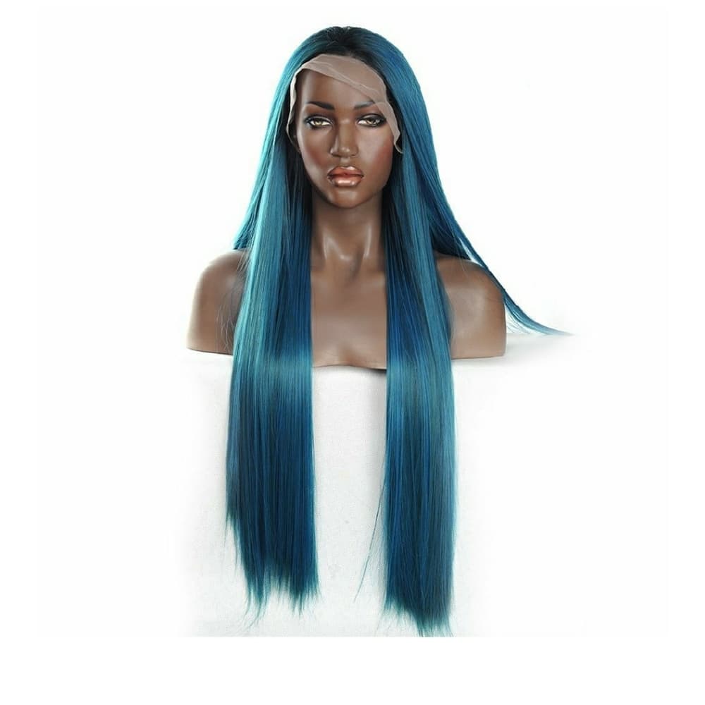 Mixed Blue and Green LaceFront Wig 26-28 inches!