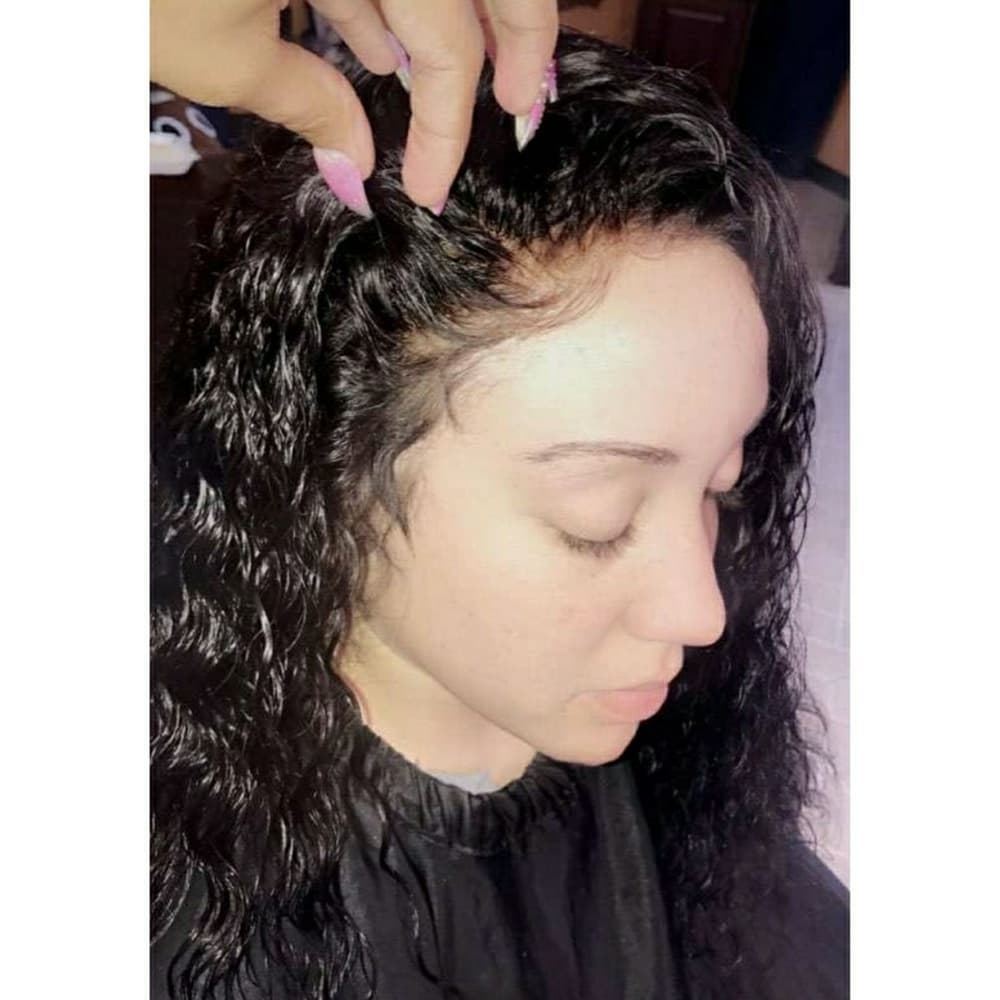 Curly Virgin Brazilian Lace Front Wig! - Thumbnail 4