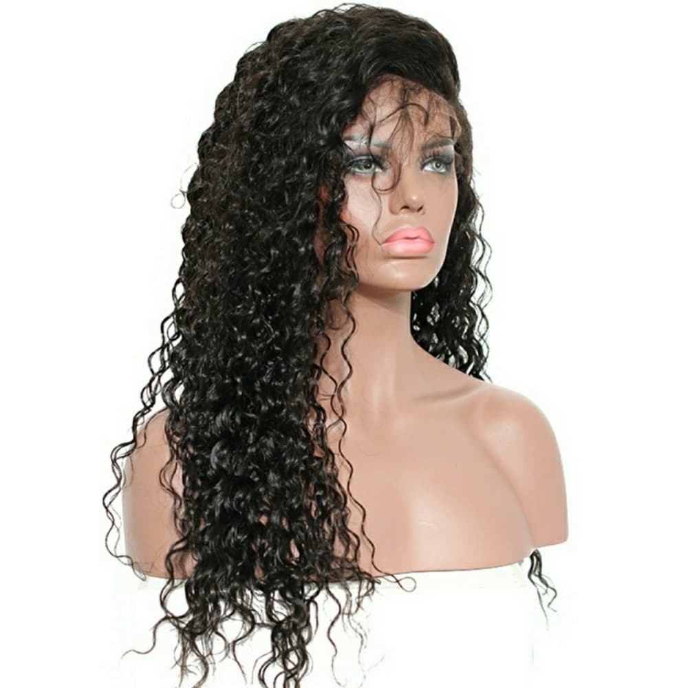 Curly Virgin Brazilian Lace Front Wig 20-22 inches - Thumbnail 4