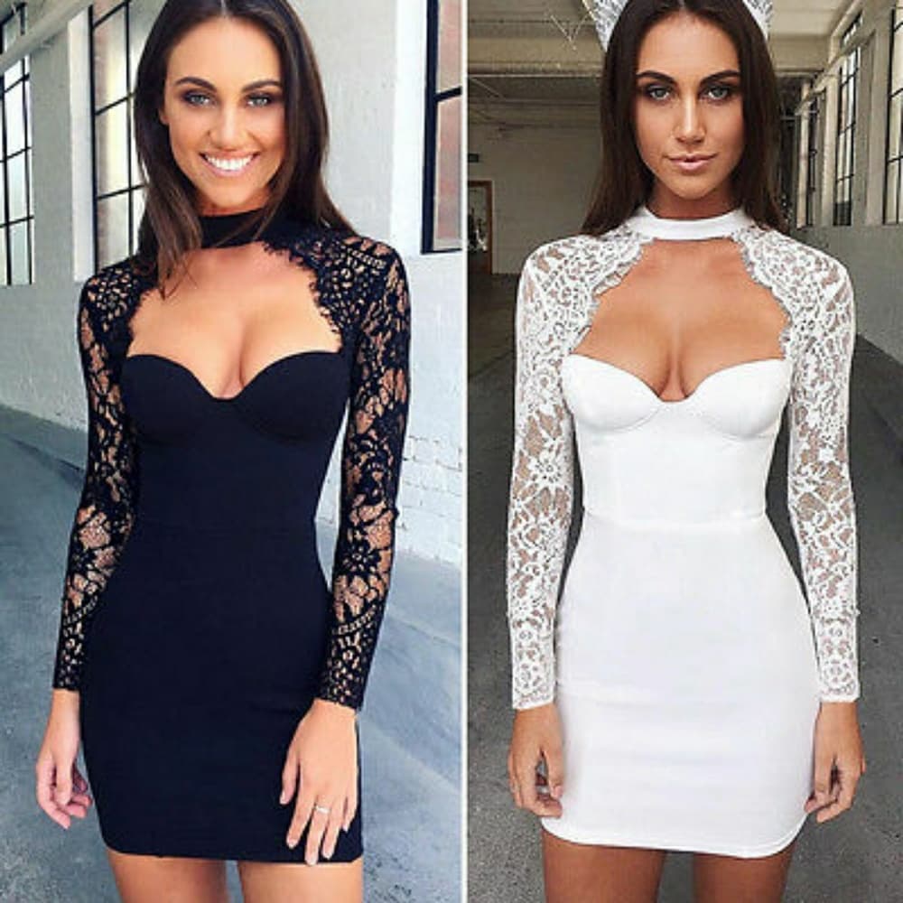 Lace Choker Beauty Dress - Thumbnail 7