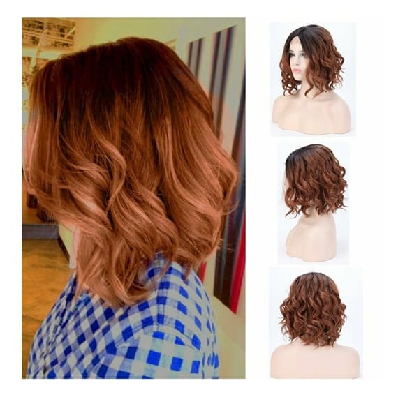 Beautiful Black to Auburn LaceFront Wig - Thumbnail 6