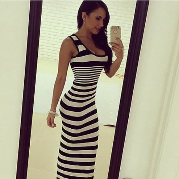 Stipes Beauty Dress - Thumbnail 2