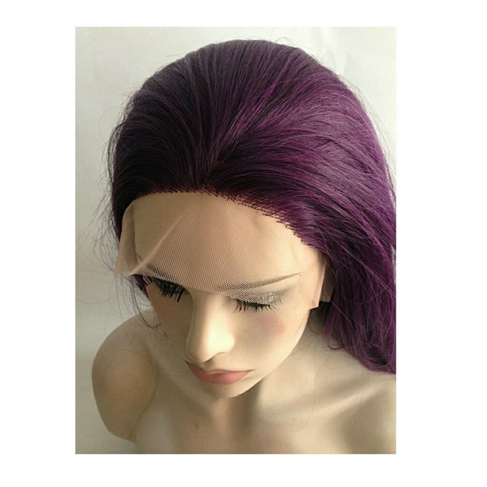 Purple Beauty Human Blend Lacefront Wig - Thumbnail 2